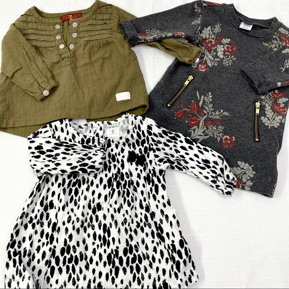 Baby Girl Bundle 0-3M Baby Dresses | 7 For All Mankind | Old Navy | Carter's